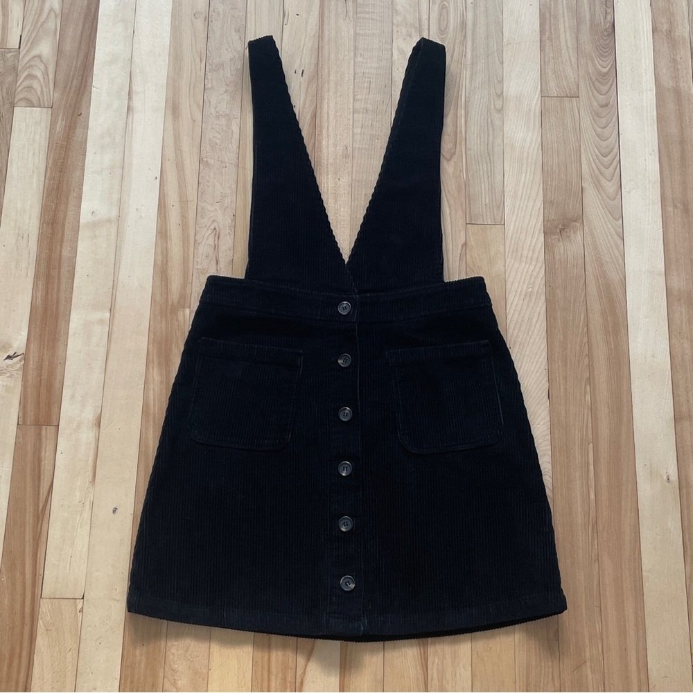 La petite étoile Paris Black Corduroy Mini Skirt Jumper - Sz 1